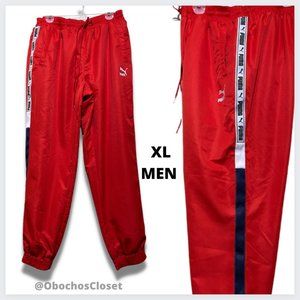 Puma Men's Red Straight Leg XTG Woven Pants Size XL (PRE-LOVED)